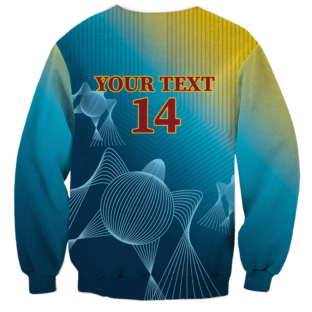 Custom Sri Lanka Cricket Sweatshirt 2024 World Cup Go The Lions - Wonder Print Shop