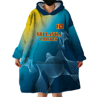 Custom Sri Lanka Cricket Wearable Blanket Hoodie 2024 World Cup Go The Lions - Wonder Print Shop