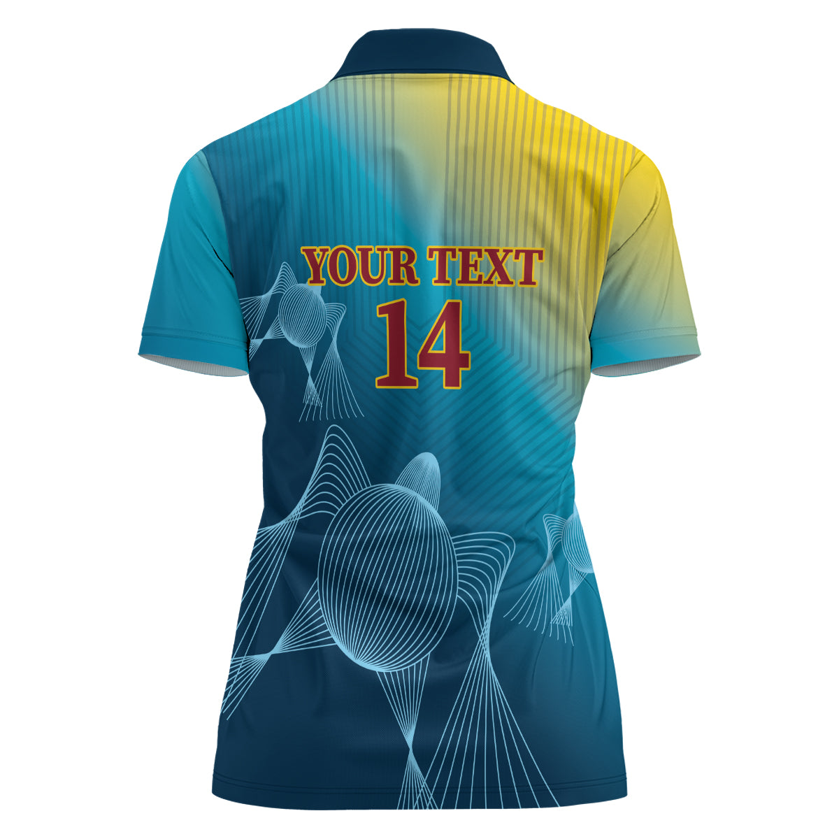 Custom Sri Lanka Cricket Women Polo Shirt 2024 World Cup Go The Lions - Wonder Print Shop
