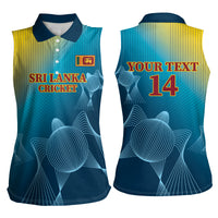 Custom Sri Lanka Cricket Women Sleeveless Polo Shirt 2024 World Cup Go The Lions - Wonder Print Shop