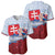Slovakia Independence Day Baseball Jersey Slovak Map With Rosa Slavic Pattern