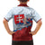 Slovakia Independence Day Kid Hawaiian Shirt Slovak Map With Rosa Slavic Pattern