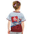Slovakia Independence Day Kid T Shirt Slovak Map With Rosa Slavic Pattern