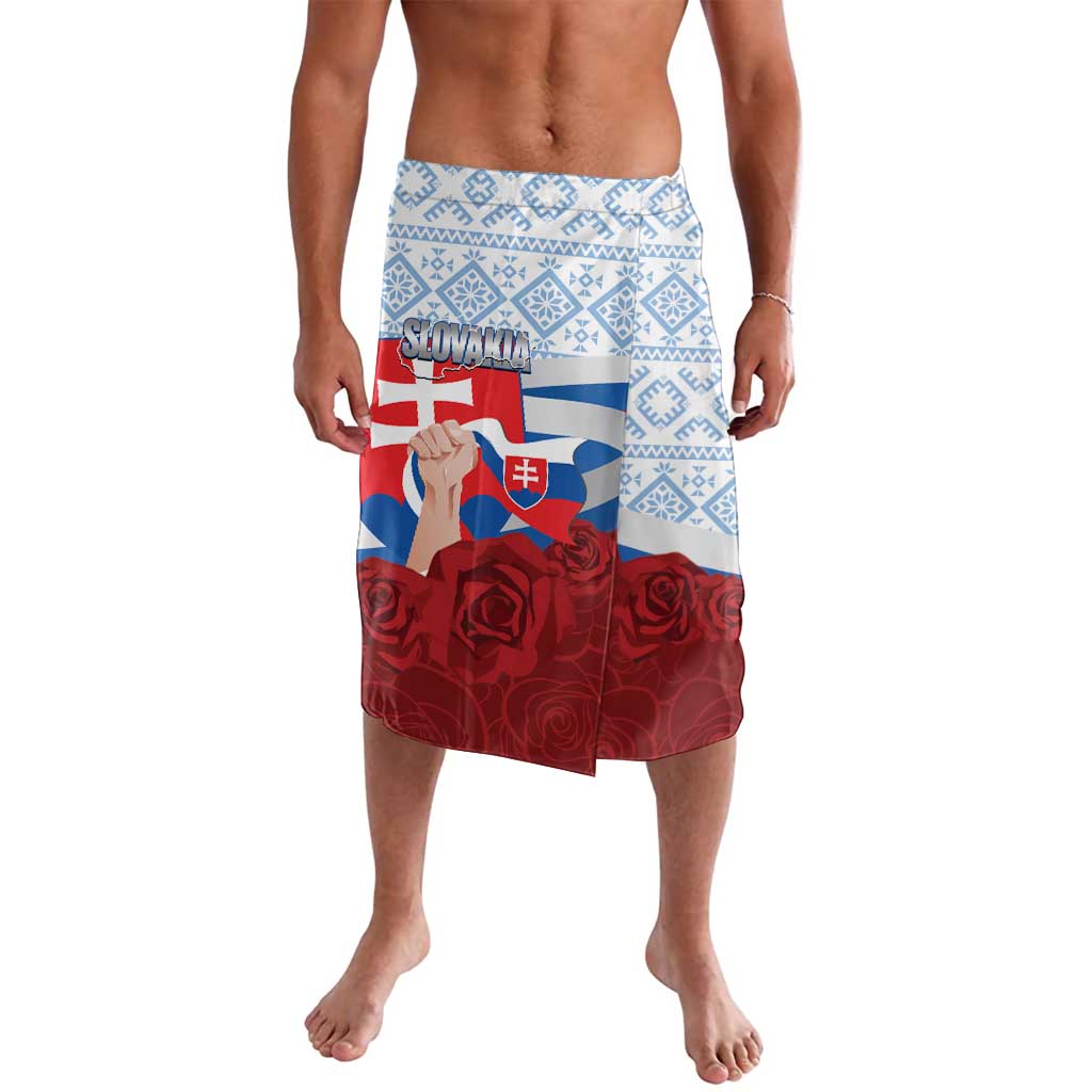 Slovakia Independence Day Lavalava Slovak Map With Rosa Slavic Pattern