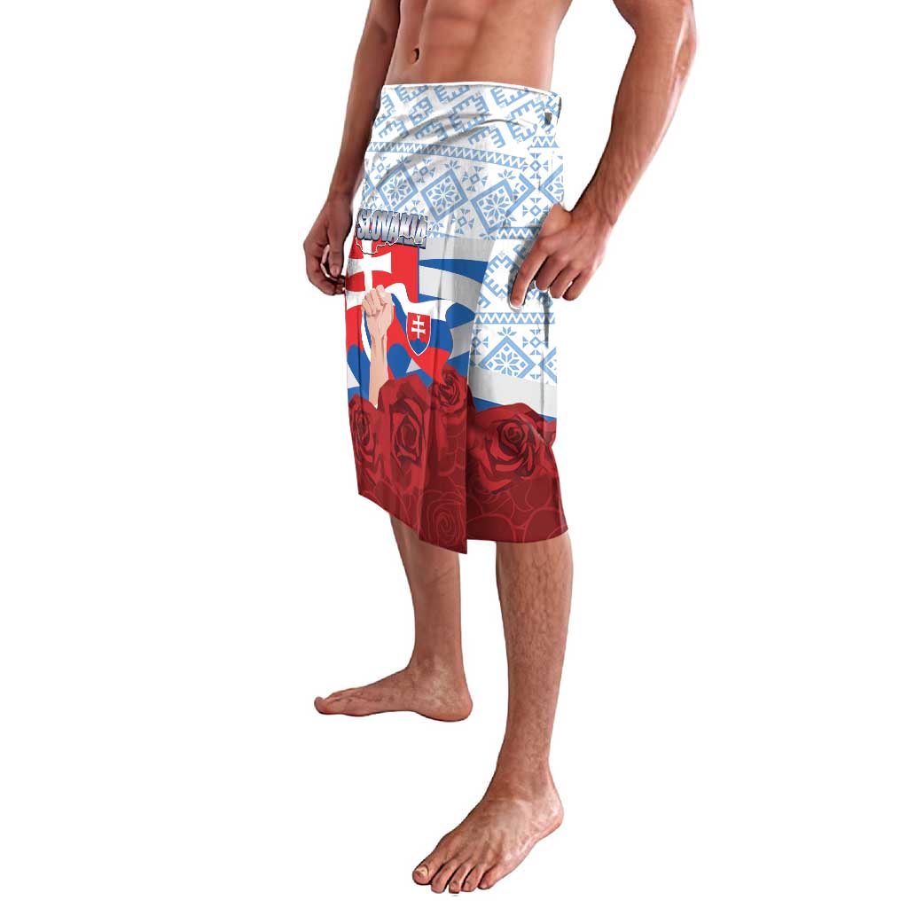 Slovakia Independence Day Lavalava Slovak Map With Rosa Slavic Pattern