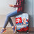 Slovakia Independence Day Luggage Cover Slovak Map With Rosa Slavic Pattern