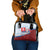 Slovakia Independence Day Shoulder Handbag Slovak Map With Rosa Slavic Pattern