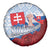 Slovakia Independence Day Spare Tire Cover Slovak Map With Rosa Slavic Pattern
