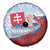 Slovakia Independence Day Spare Tire Cover Slovak Map With Rosa Slavic Pattern