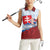 Slovakia Independence Day Women Sleeveless Polo Shirt Slovak Map With Rosa Slavic Pattern