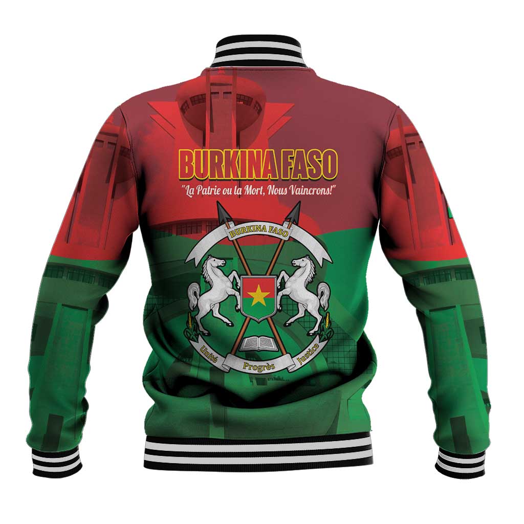 Burkina Faso Independence Day Baseball Jacket National Heroes Monument Proud