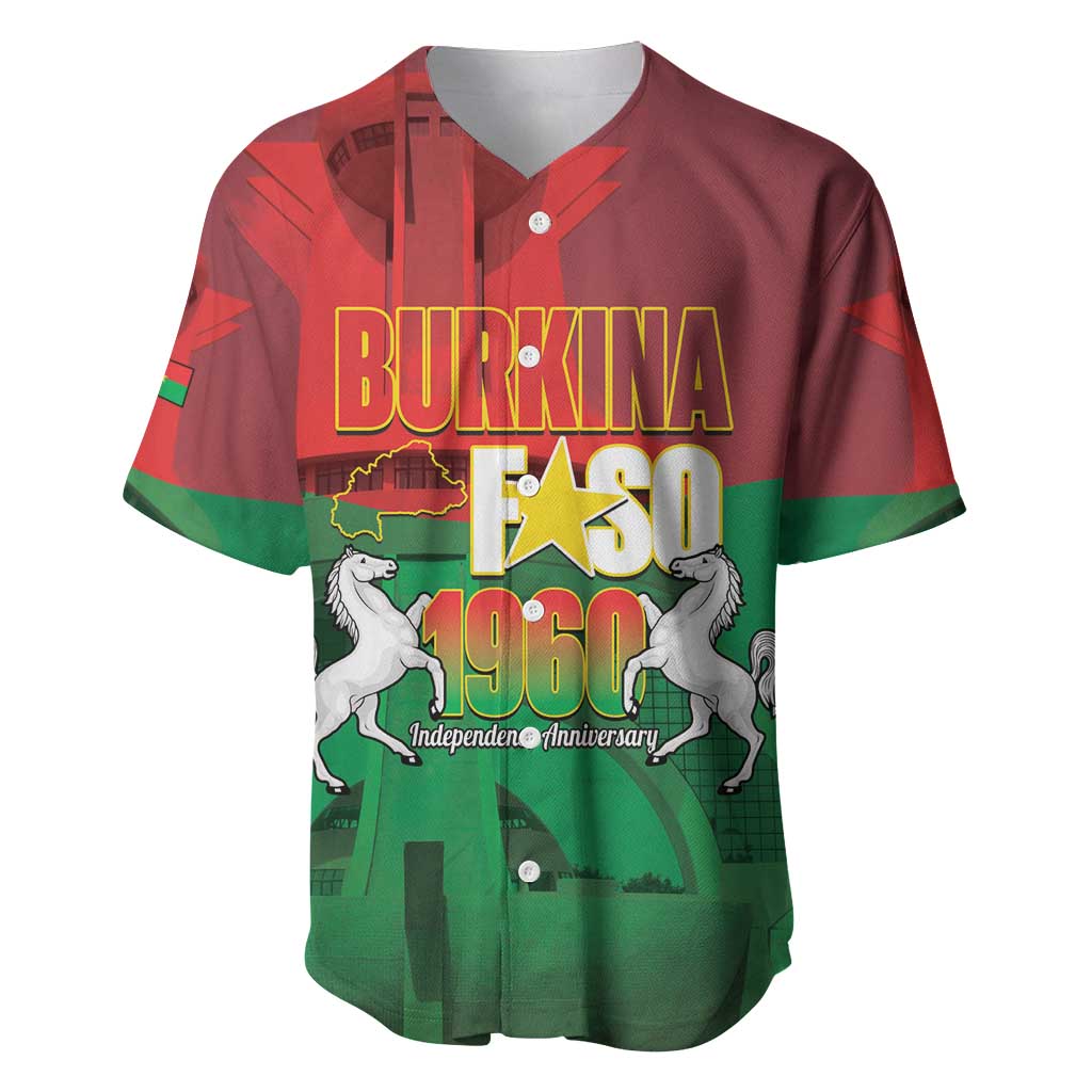 Burkina Faso Independence Day Baseball Jersey National Heroes Monument Proud