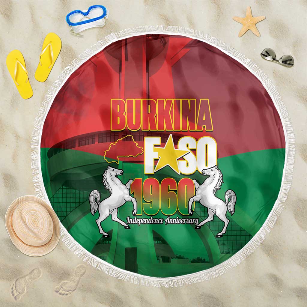Burkina Faso Independence Day Beach Blanket National Heroes Monument Proud