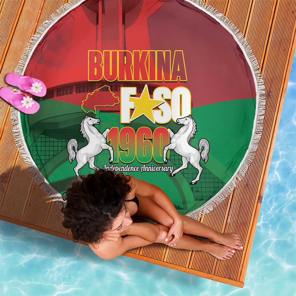 Burkina Faso Independence Day Beach Blanket National Heroes Monument Proud