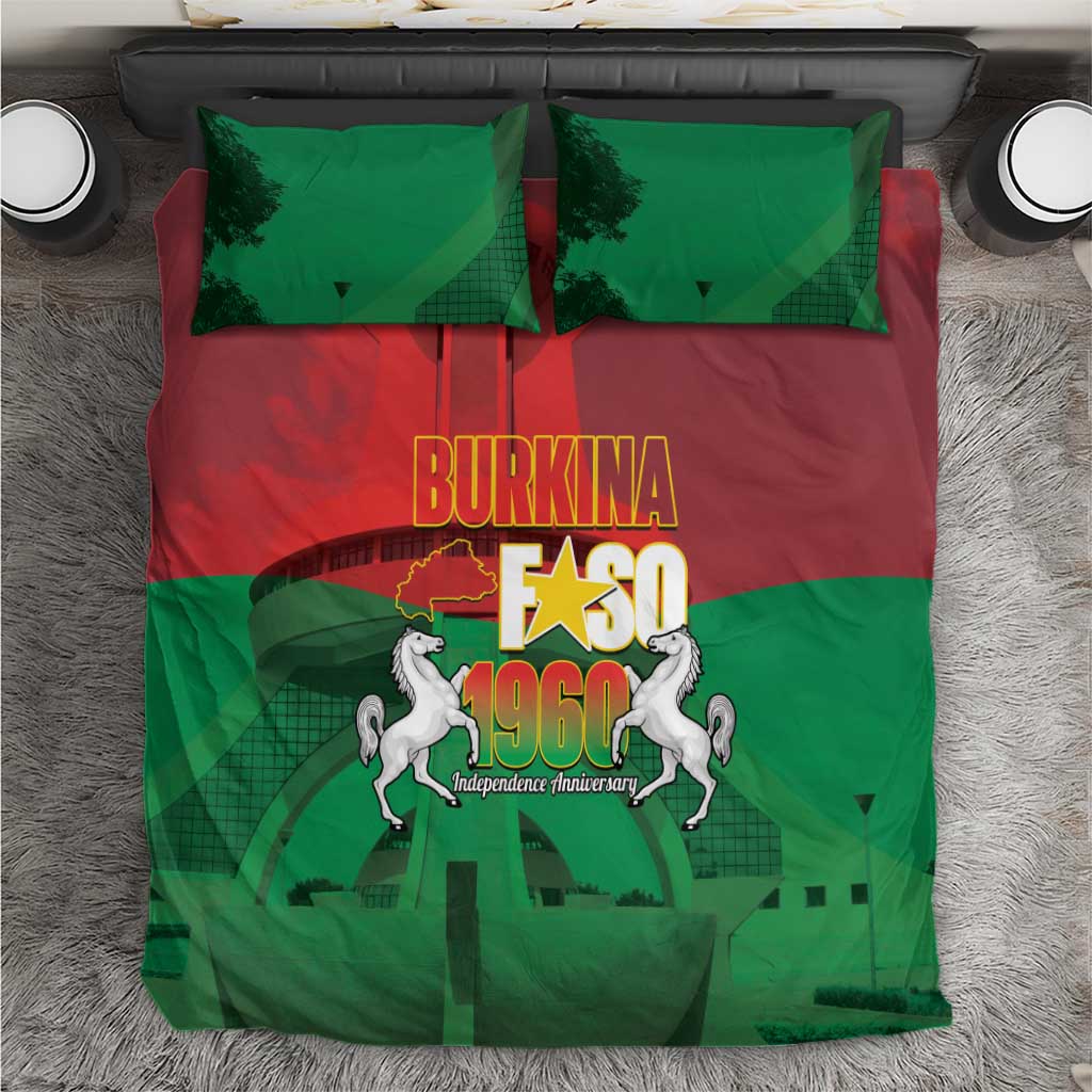 Burkina Faso Independence Day Bedding Set National Heroes Monument Proud