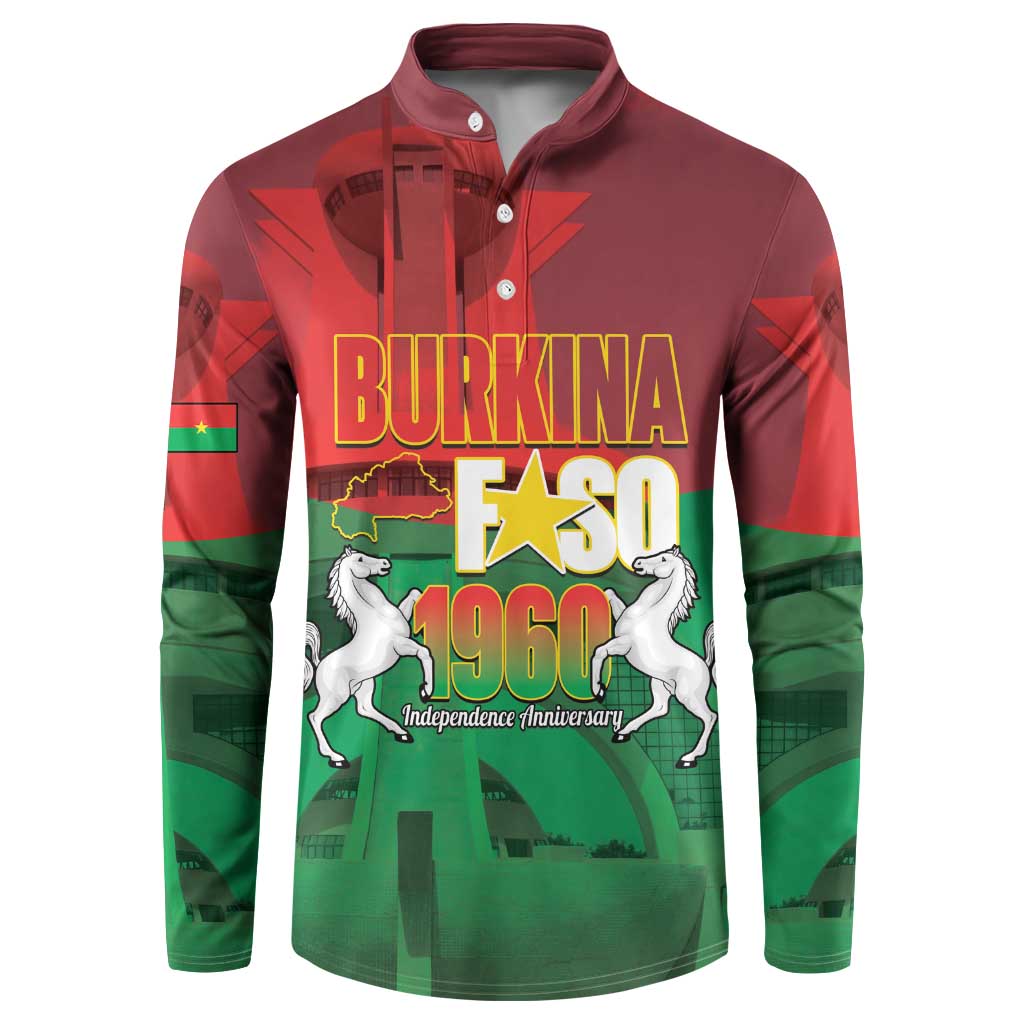 Burkina Faso Independence Day Button Sweatshirt National Heroes Monument Proud