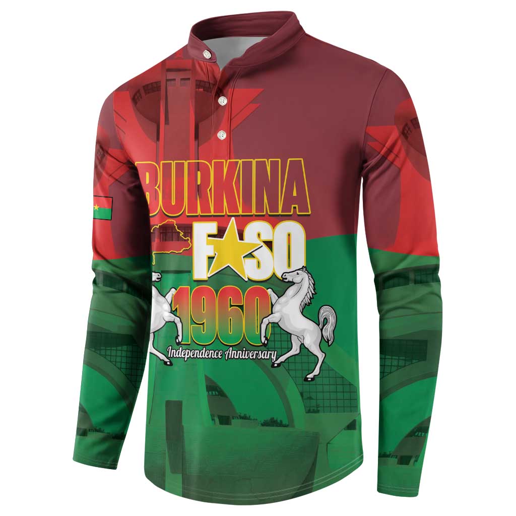 Burkina Faso Independence Day Button Sweatshirt National Heroes Monument Proud