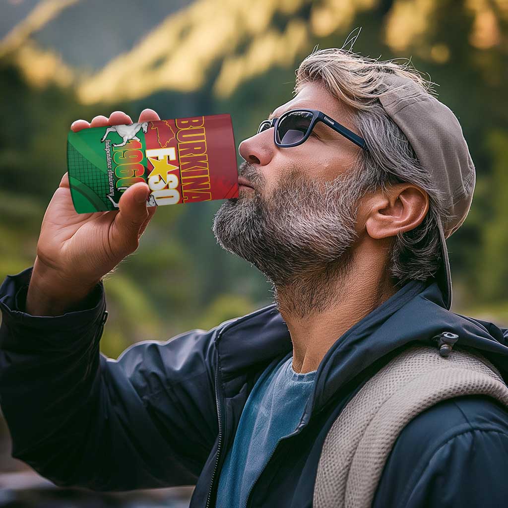 Burkina Faso Independence Day 4 in 1 Can Cooler Tumbler National Heroes Monument Proud