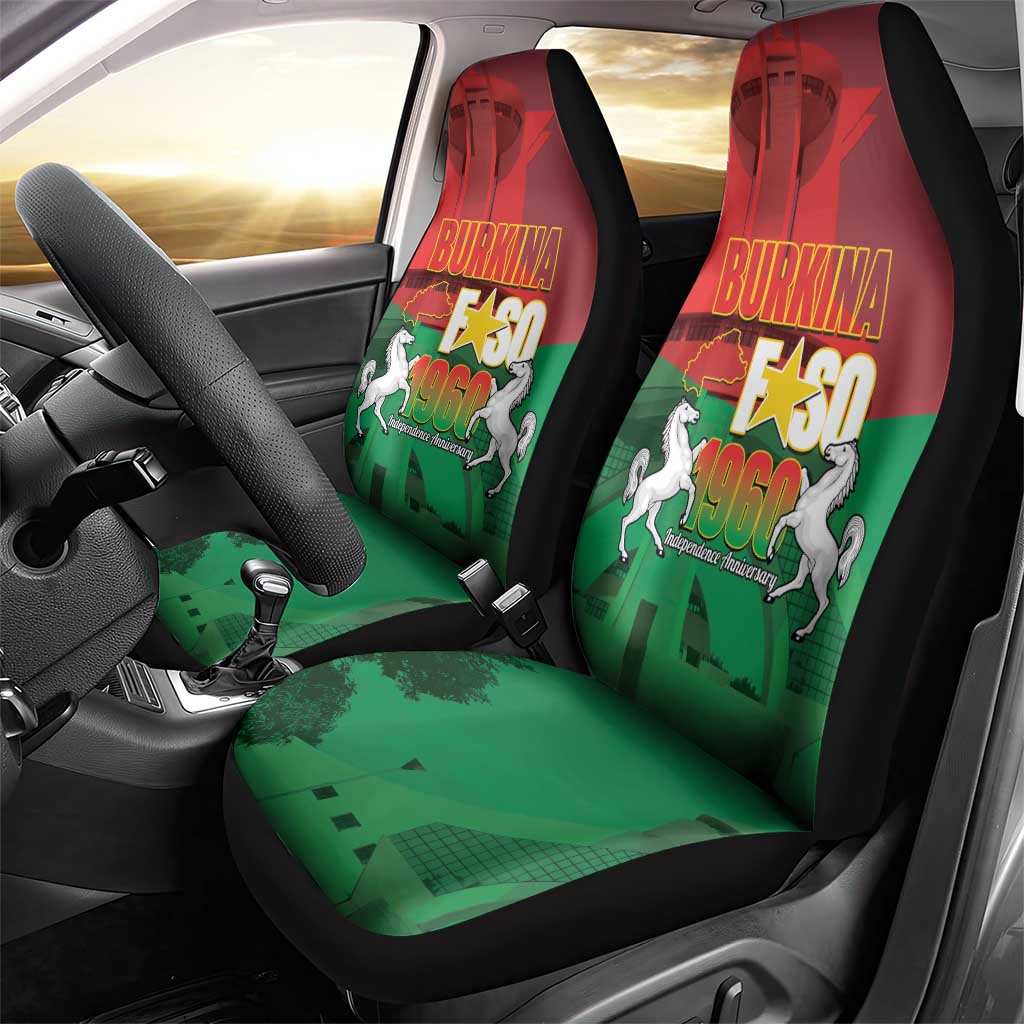 Burkina Faso Independence Day Car Seat Cover National Heroes Monument Proud