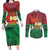 Burkina Faso Independence Day Couples Matching Long Sleeve Bodycon Dress and Long Sleeve Button Shirt National Heroes Monument Proud