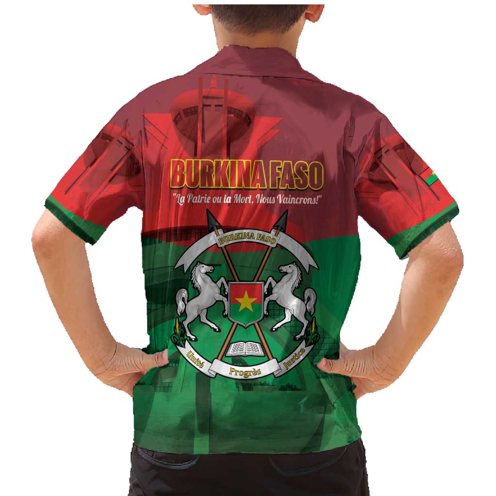 Burkina Faso Independence Day Family Matching Mermaid Dress and Hawaiian Shirt National Heroes Monument Proud