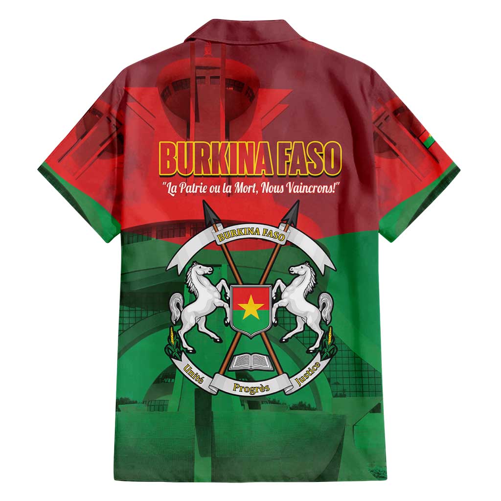 Burkina Faso Independence Day Family Matching Puletasi and Hawaiian Shirt National Heroes Monument Proud