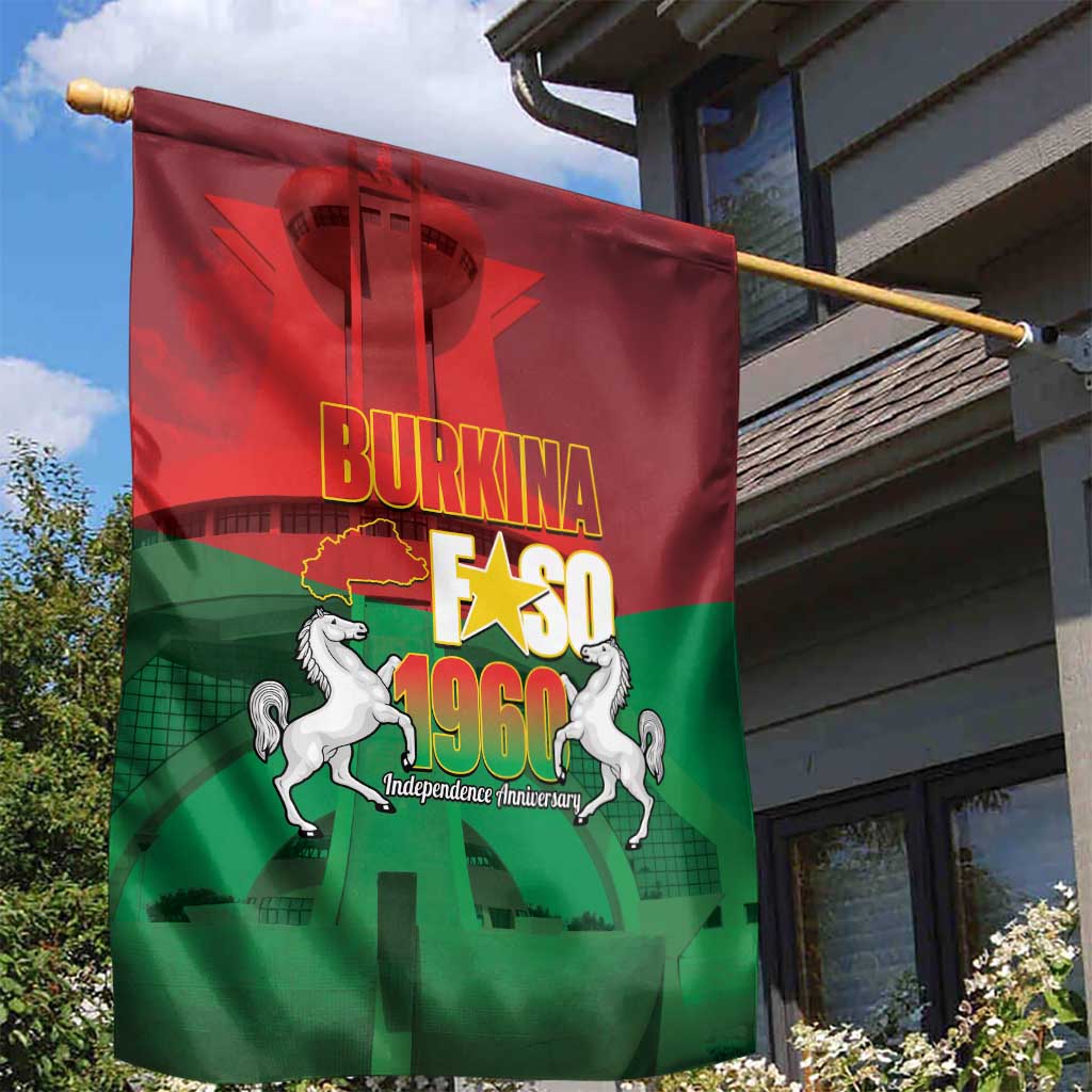 Burkina Faso Independence Day Garden Flag National Heroes Monument Proud