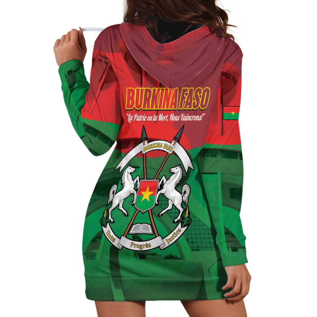 Burkina Faso Independence Day Hoodie Dress National Heroes Monument Proud