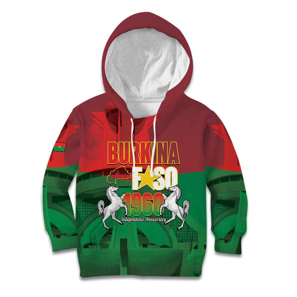 Burkina Faso Independence Day Kid Hoodie National Heroes Monument Proud