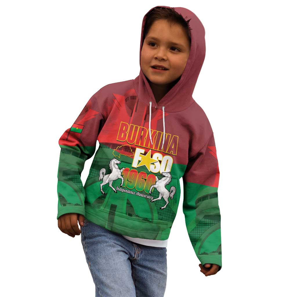 Burkina Faso Independence Day Kid Hoodie National Heroes Monument Proud