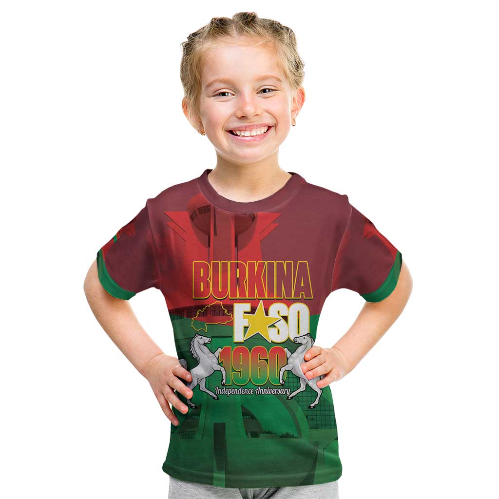 Burkina Faso Independence Day Kid T Shirt National Heroes Monument Proud
