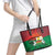 Burkina Faso Independence Day Leather Tote Bag National Heroes Monument Proud