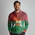 Burkina Faso Independence Day Long Sleeve Polo Shirt National Heroes Monument Proud