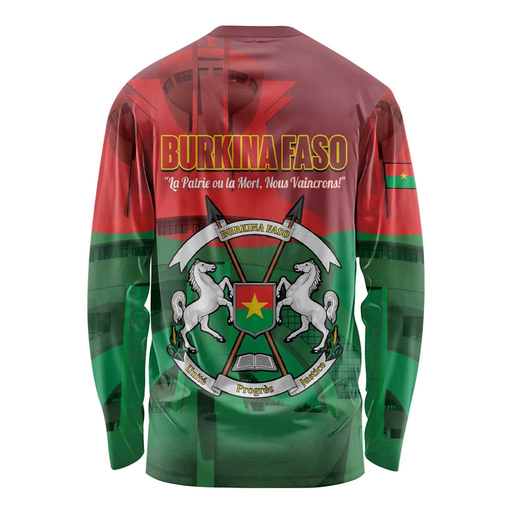 Burkina Faso Independence Day Long Sleeve Shirt National Heroes Monument Proud