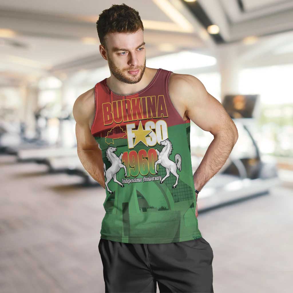 Burkina Faso Independence Day Men Tank Top National Heroes Monument Proud