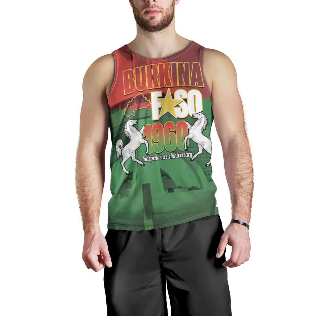 Burkina Faso Independence Day Men Tank Top National Heroes Monument Proud