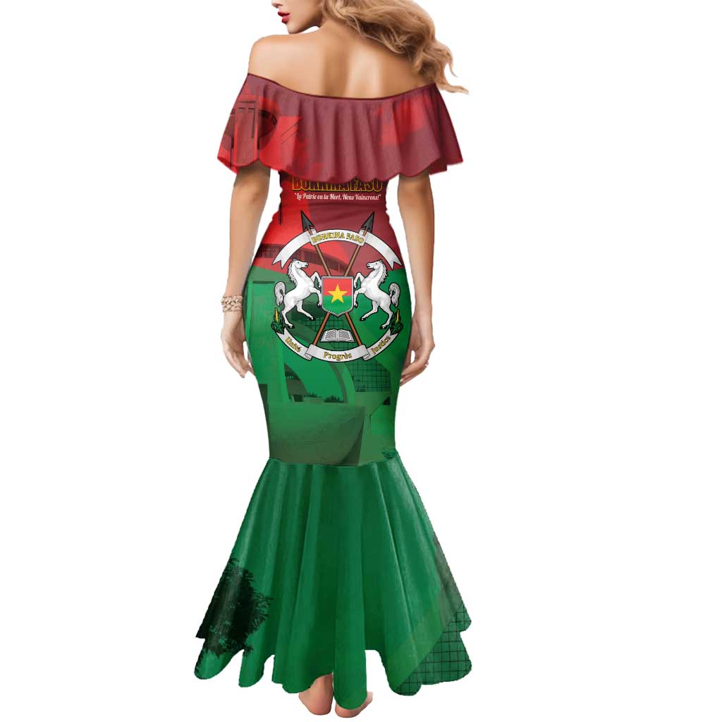Burkina Faso Independence Day Mermaid Dress National Heroes Monument Proud