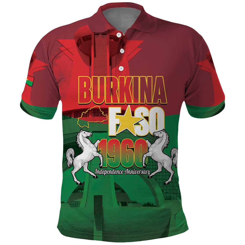 Burkina Faso Independence Day Polo Shirt National Heroes Monument Proud