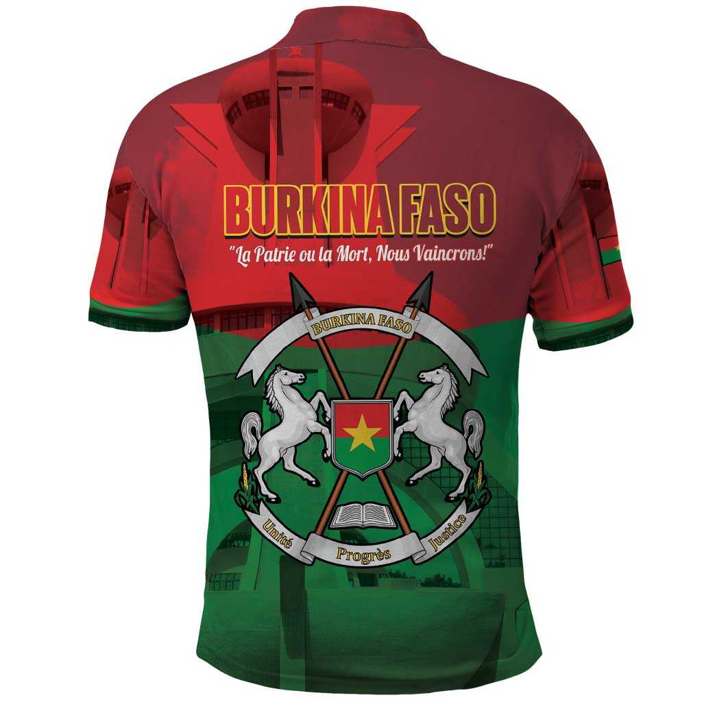 Burkina Faso Independence Day Polo Shirt National Heroes Monument Proud