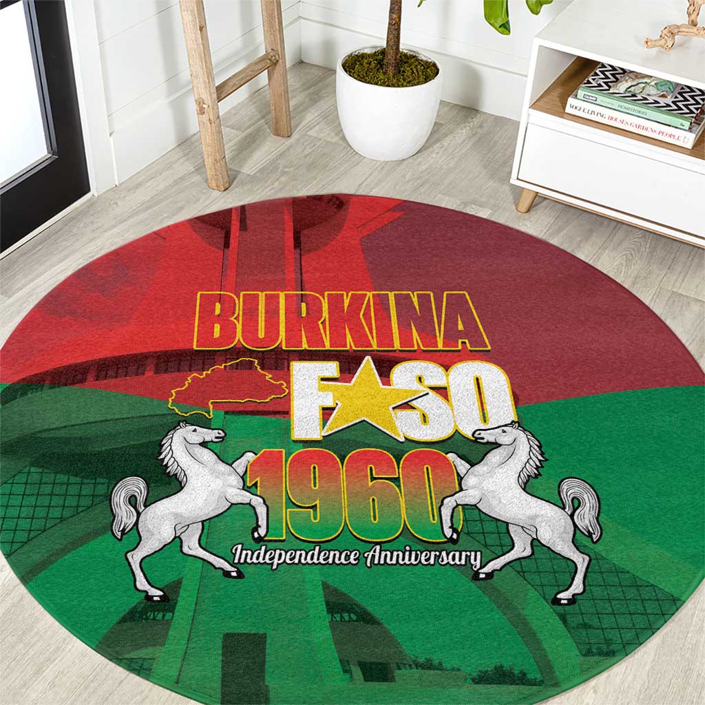 Burkina Faso Independence Day Round Carpet National Heroes Monument Proud