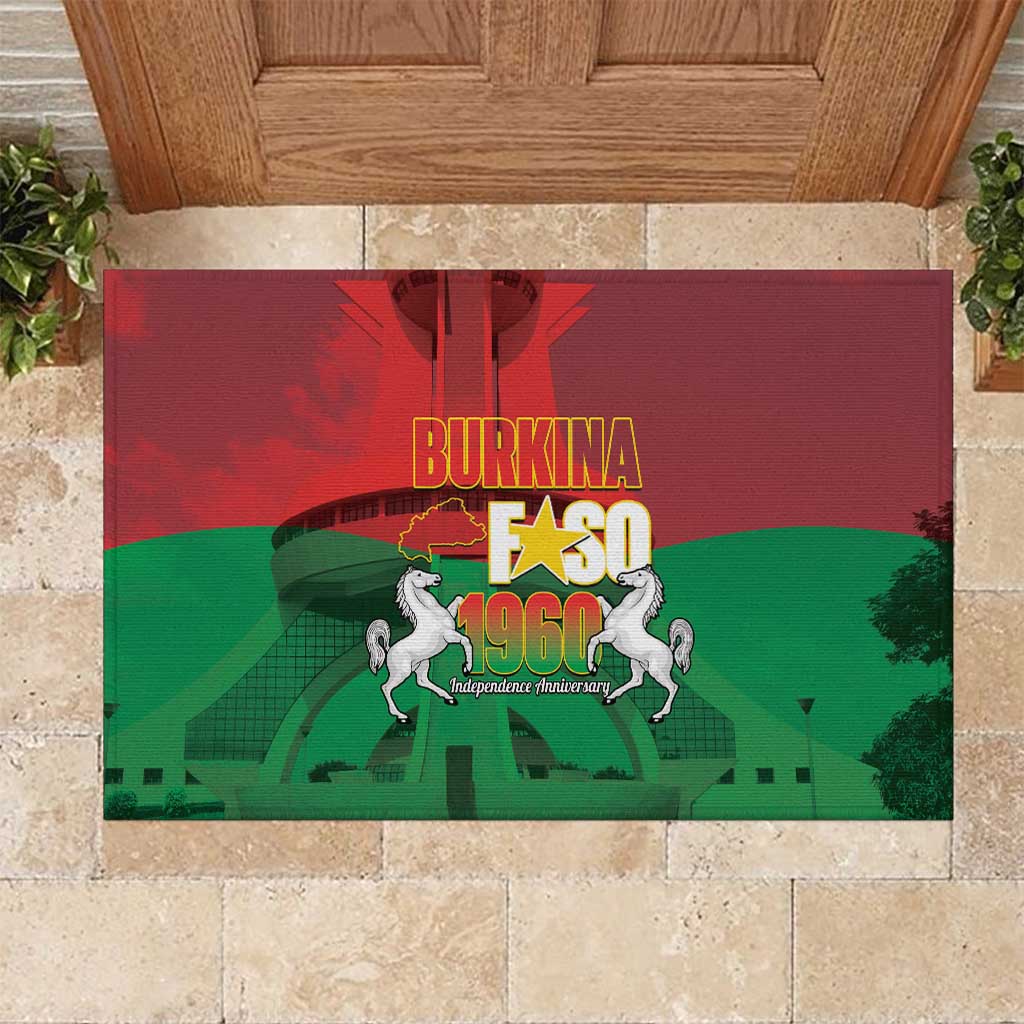 Burkina Faso Independence Day Rubber Doormat National Heroes Monument Proud