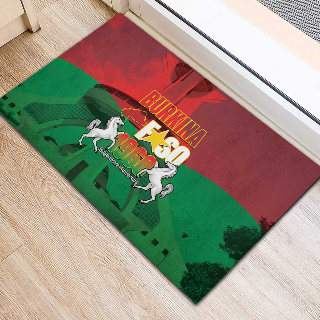 Burkina Faso Independence Day Rubber Doormat National Heroes Monument Proud