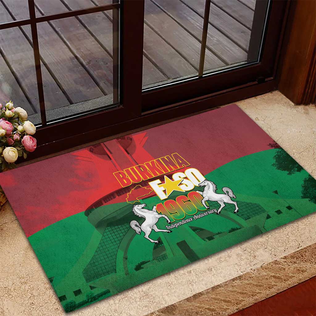 Burkina Faso Independence Day Rubber Doormat National Heroes Monument Proud