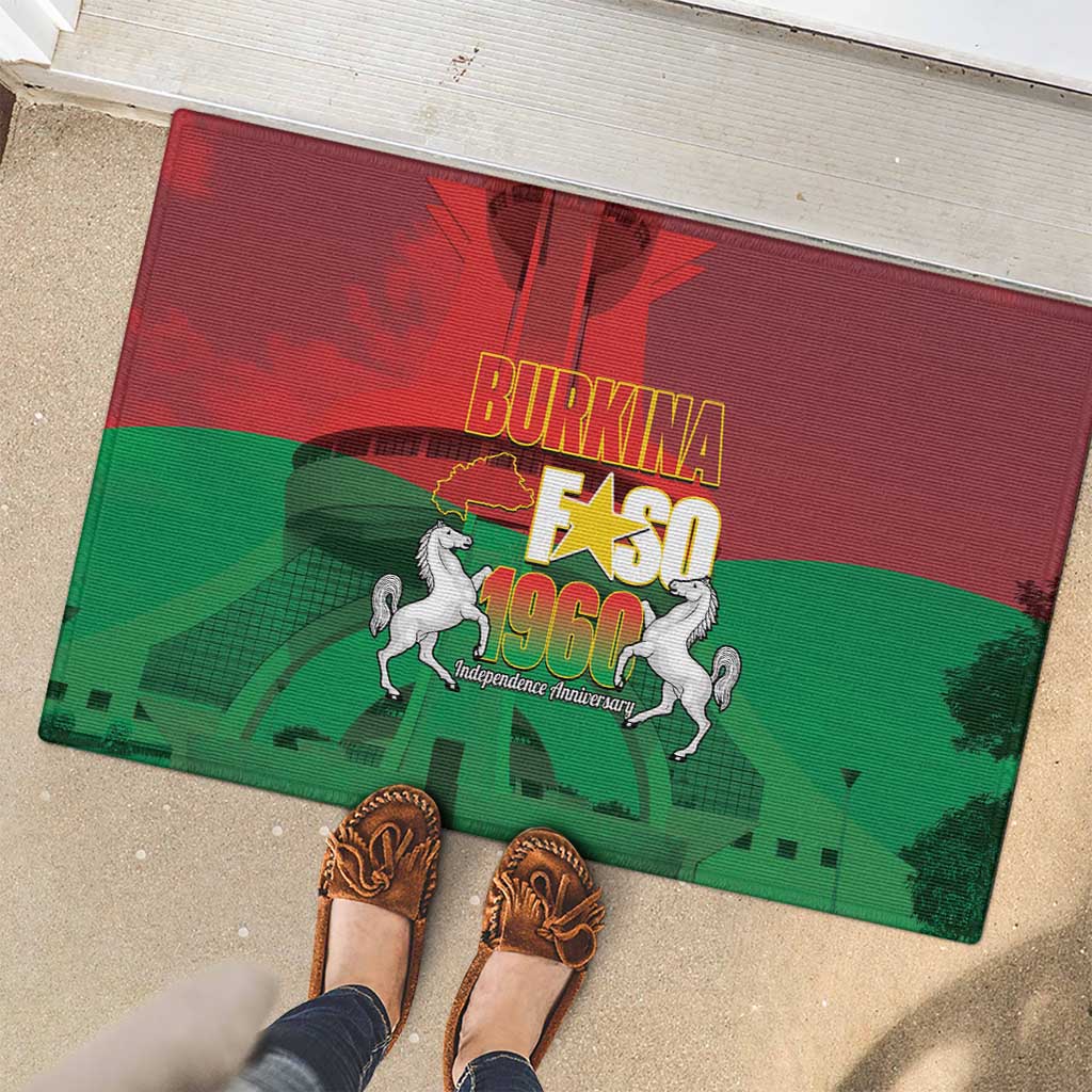 Burkina Faso Independence Day Rubber Doormat National Heroes Monument Proud
