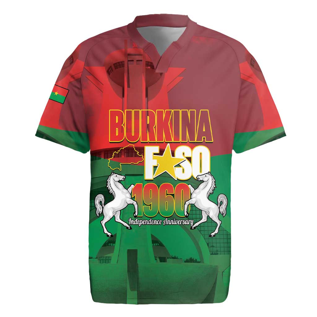 Burkina Faso Independence Day Rugby Jersey National Heroes Monument Proud
