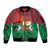 Burkina Faso Independence Day Sleeve Zip Bomber Jacket National Heroes Monument Proud