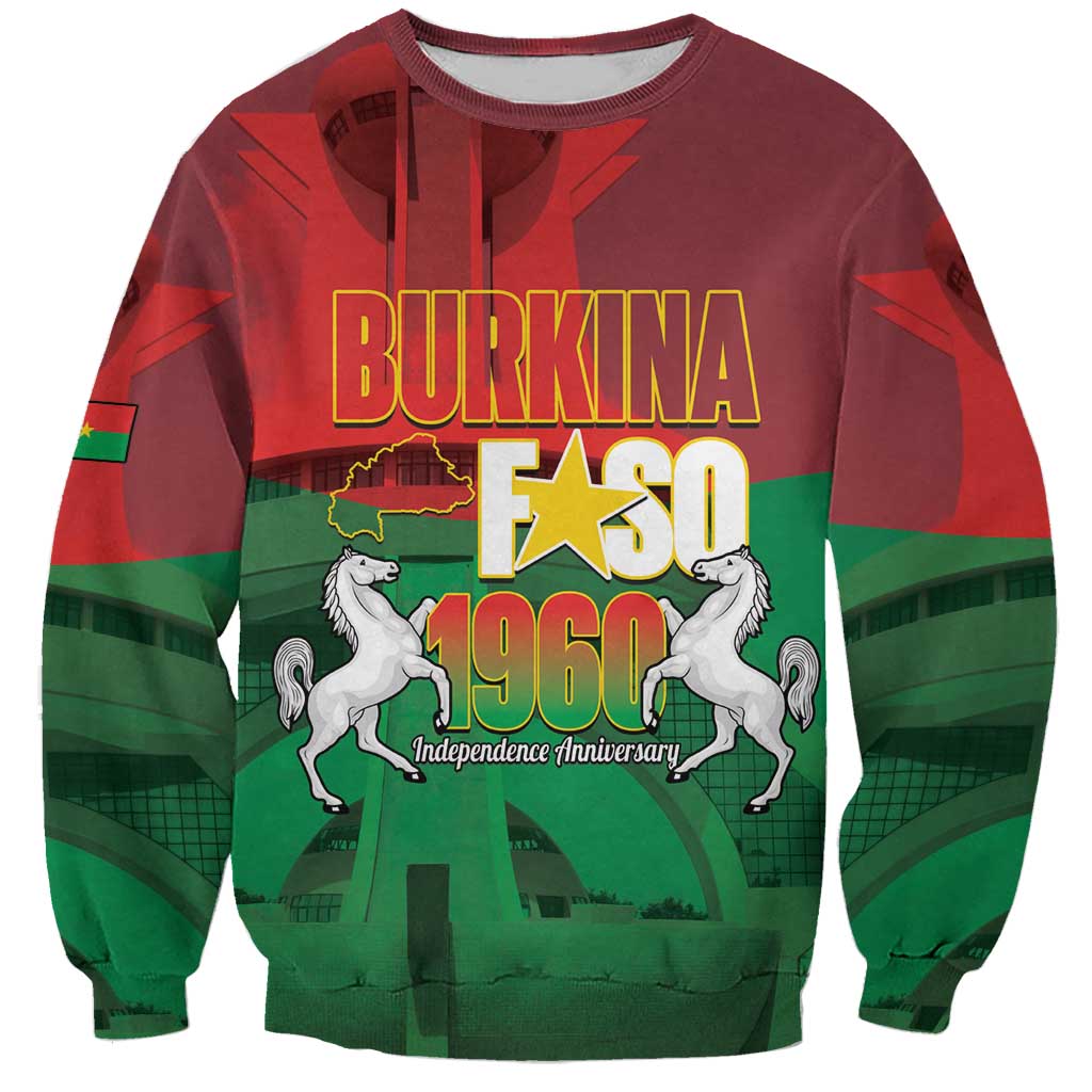 Burkina Faso Independence Day Sweatshirt National Heroes Monument Proud