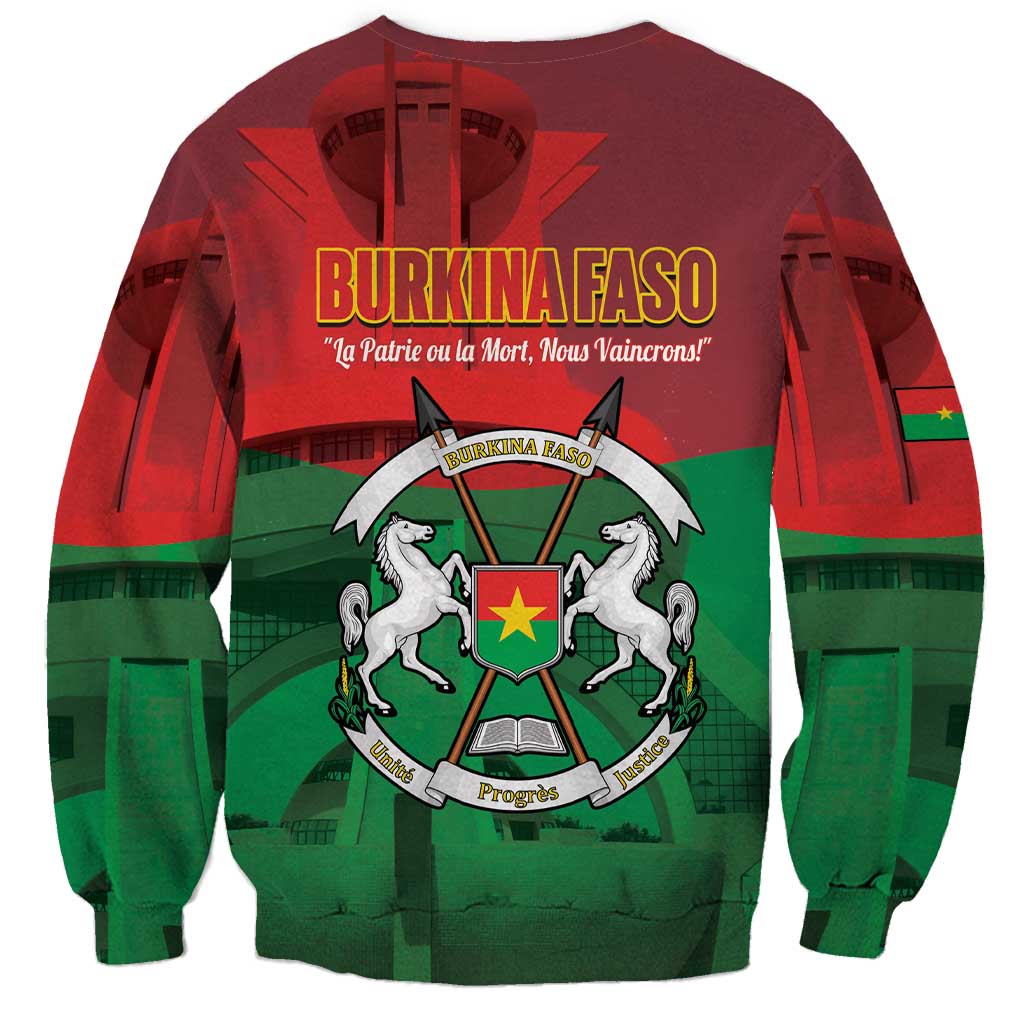 Burkina Faso Independence Day Sweatshirt National Heroes Monument Proud