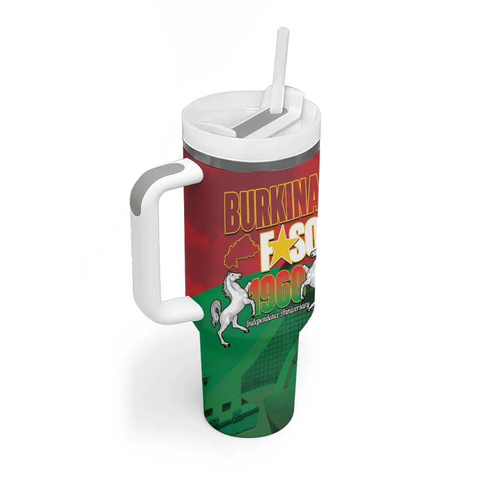 Burkina Faso Independence Day Tumbler With Handle National Heroes Monument Proud
