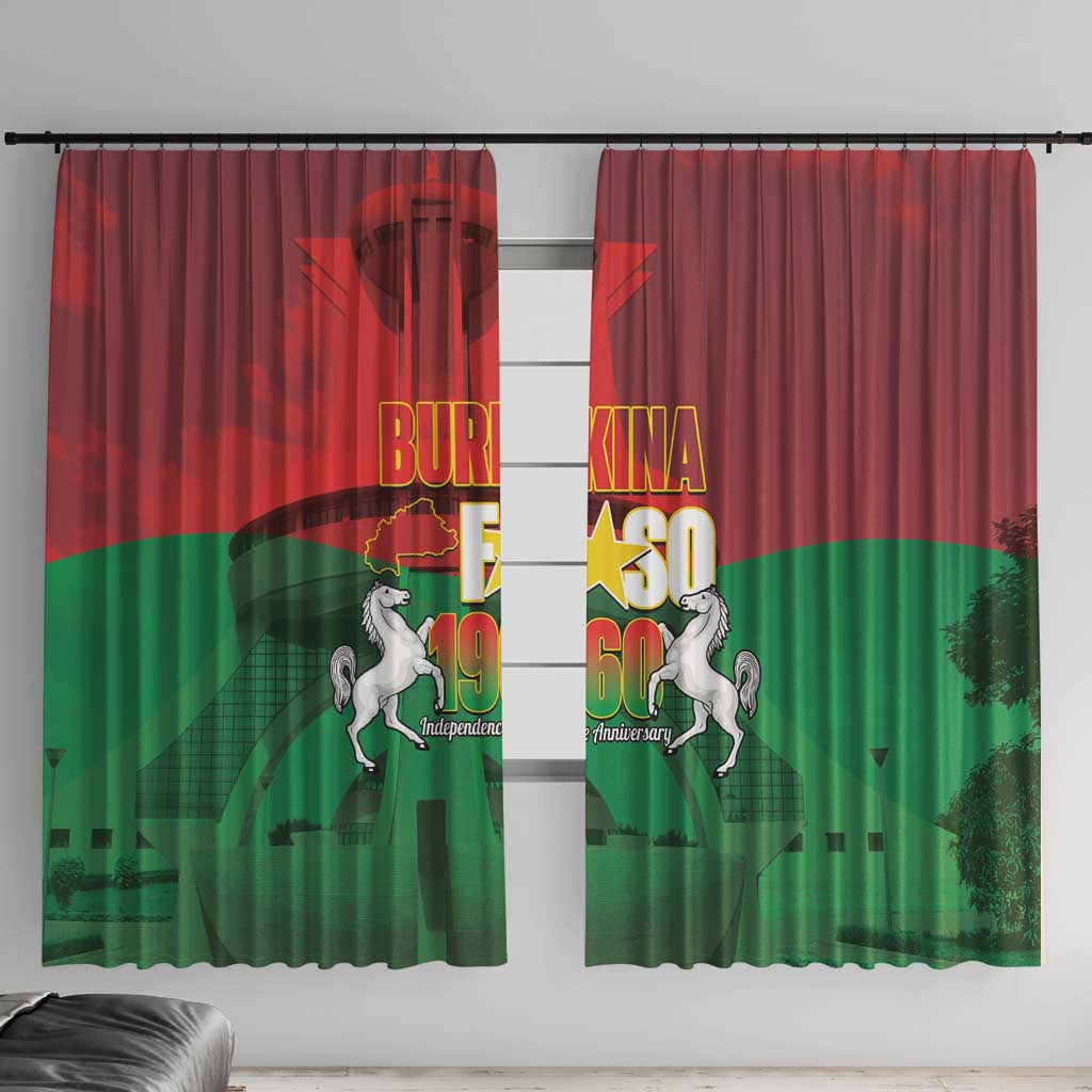 Burkina Faso Independence Day Window Curtain National Heroes Monument Proud